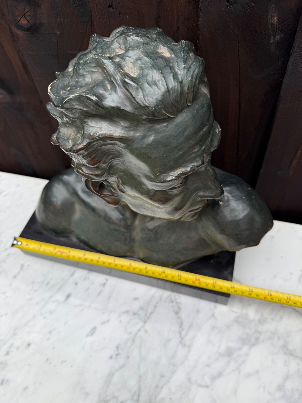Art Deco terracotta bust of a man , J Dommisse  View XII