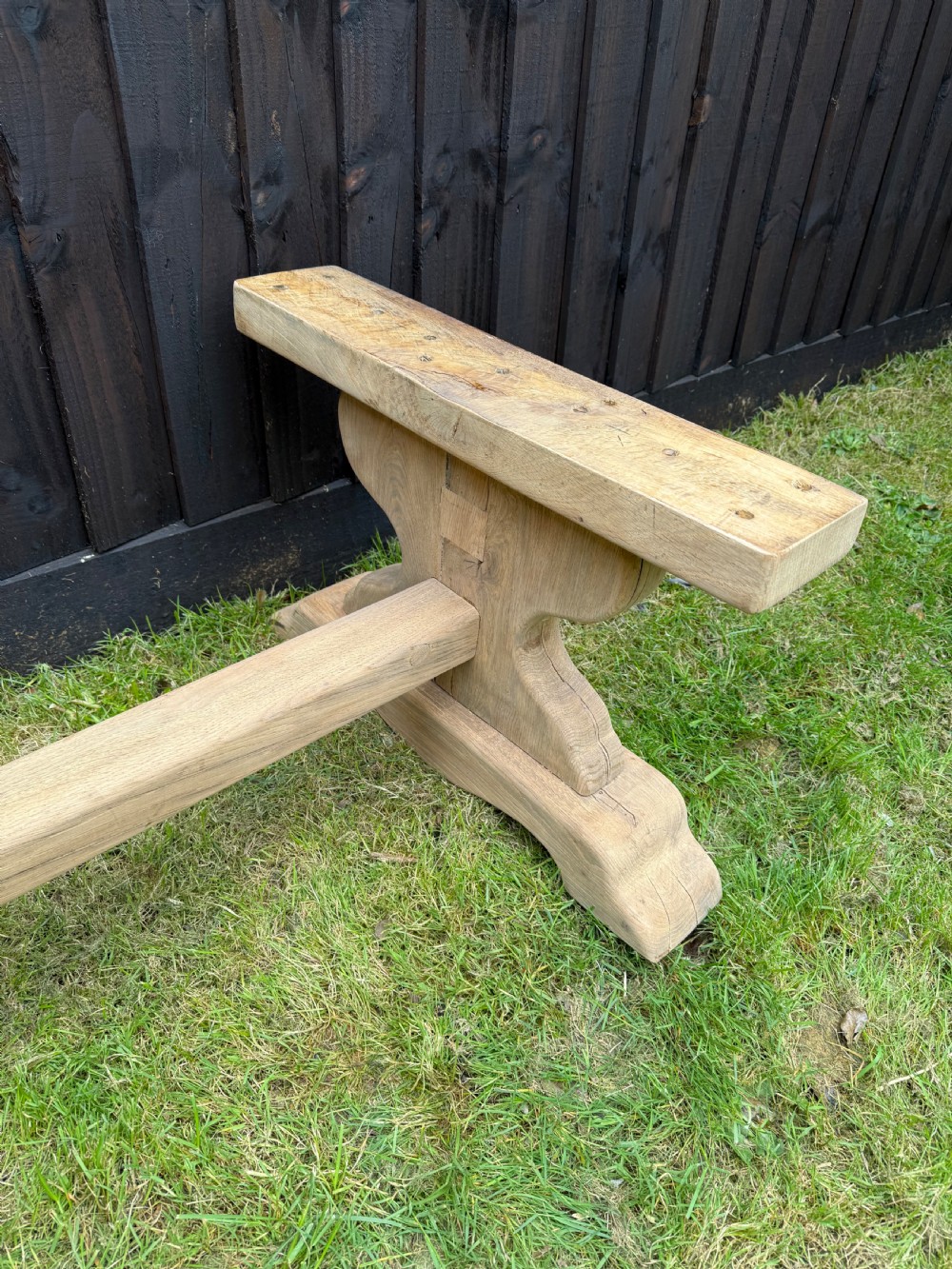 Large scrubbed oak coffee table  View XVI