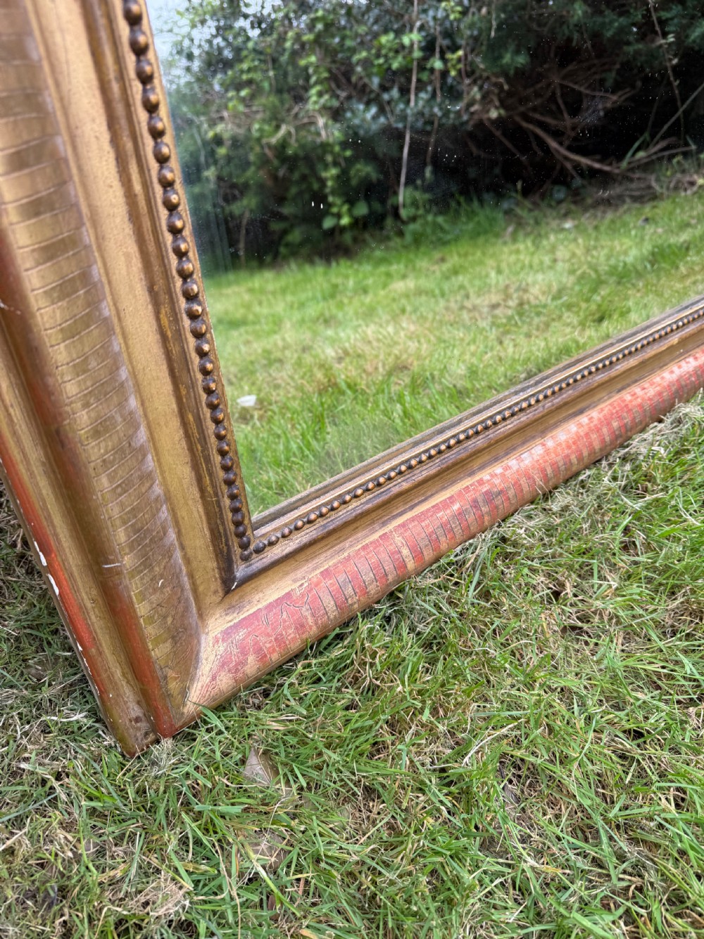 19th century arched topped gilt mirror  View VII