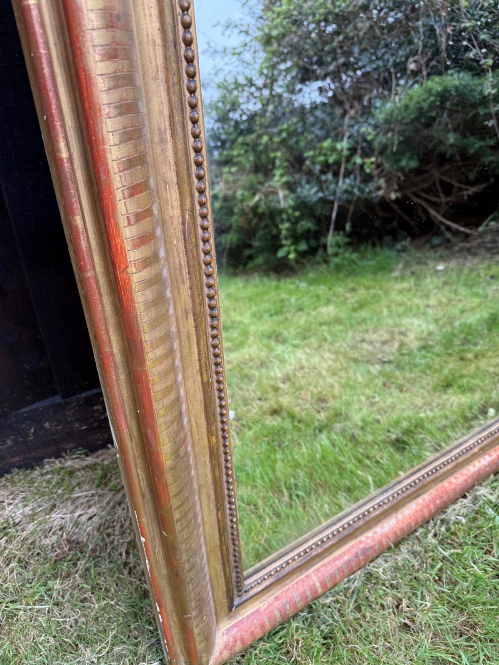 19th century arched topped gilt mirror  View VIII