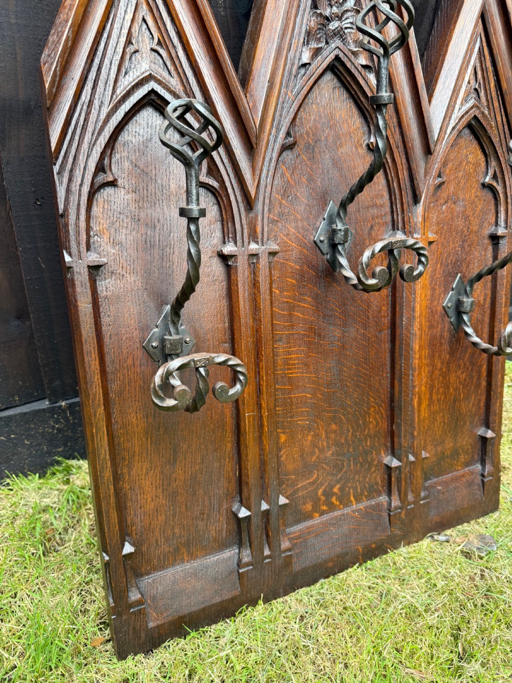 Gothic style coat and hat rack  View IV