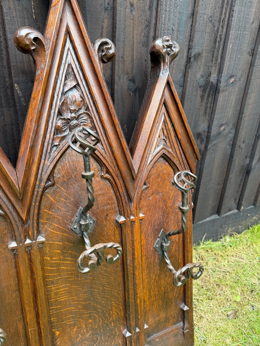 Gothic style coat and hat rack  View VI
