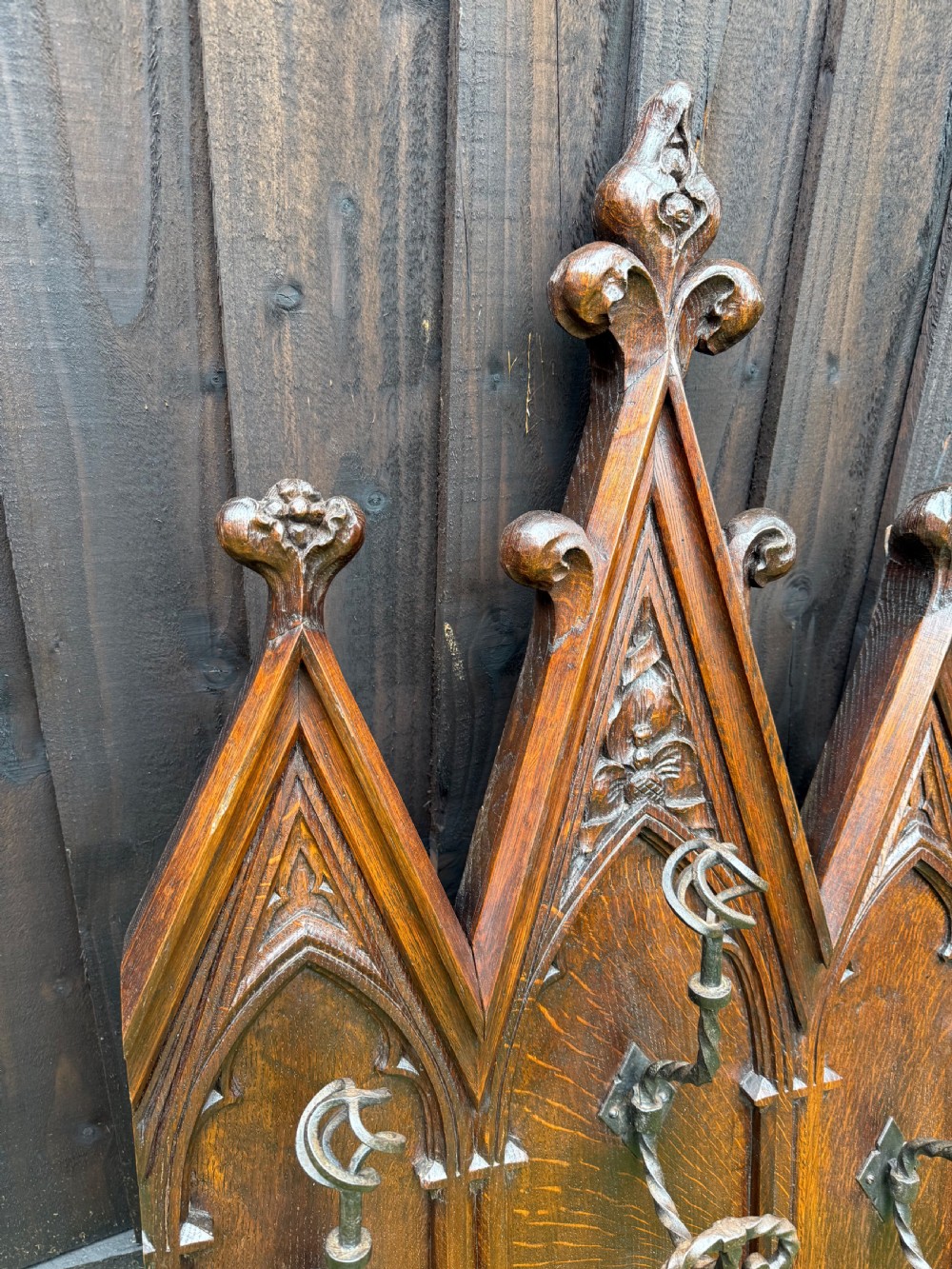 Gothic style coat and hat rack  View VIII