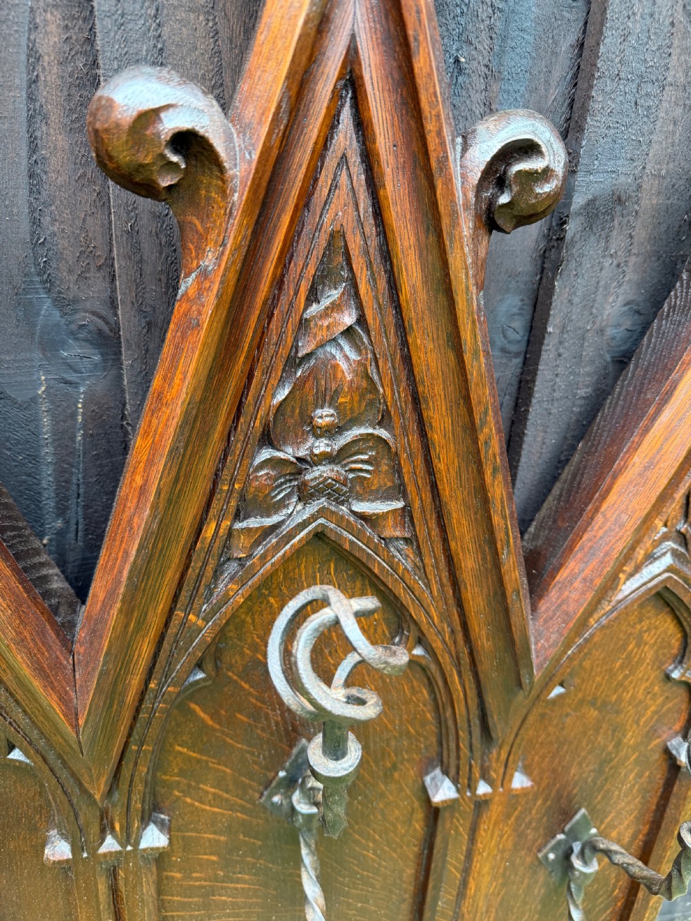 Gothic style coat and hat rack  View XIV
