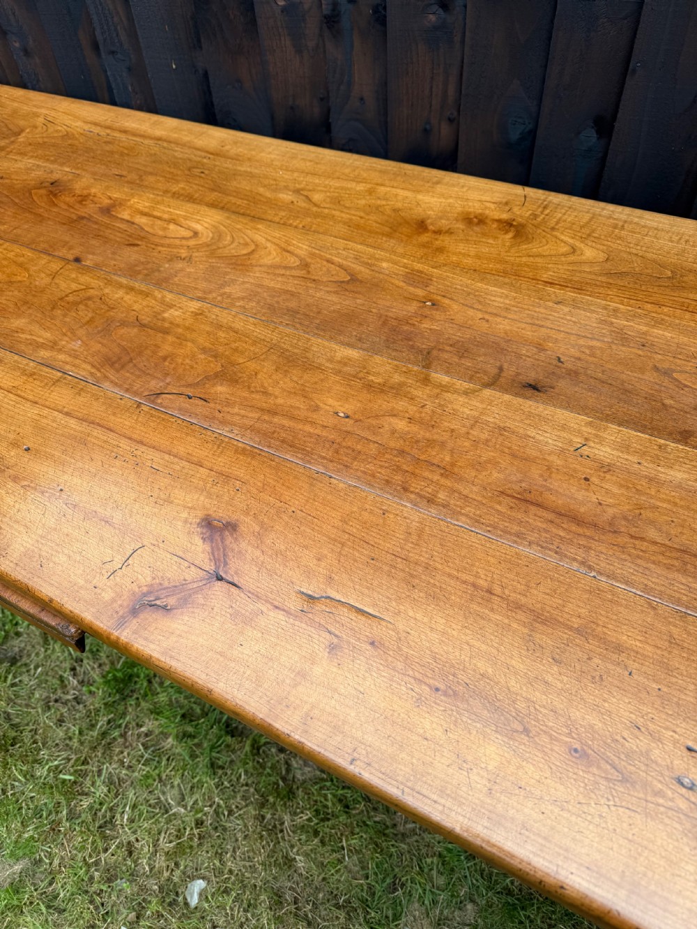 Mid 19th century cherrywood farmhouse table  View IV