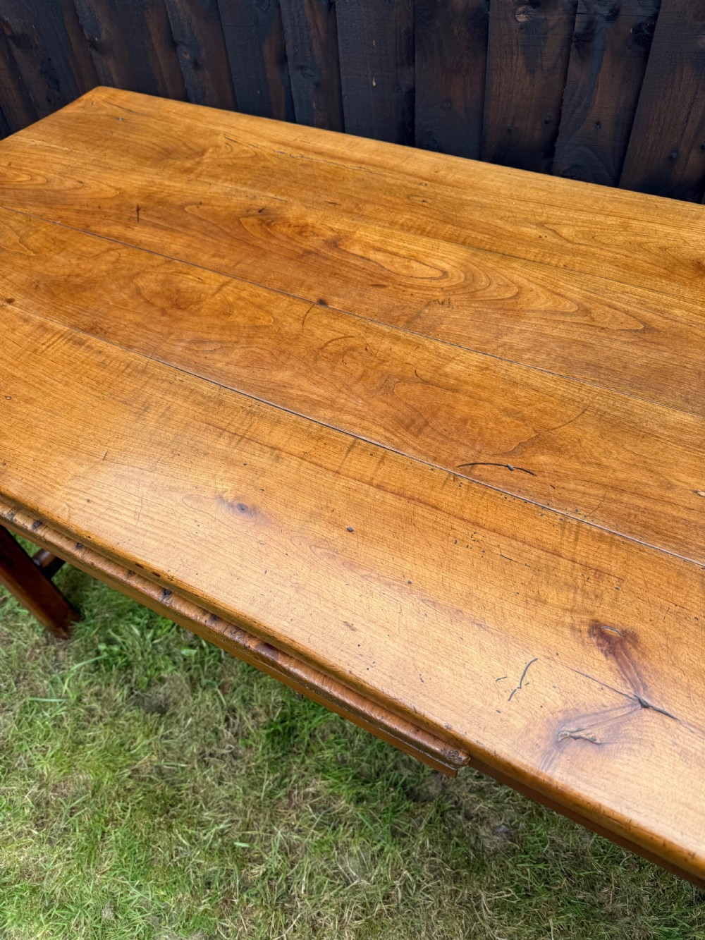 Mid 19th century cherrywood farmhouse table  View V