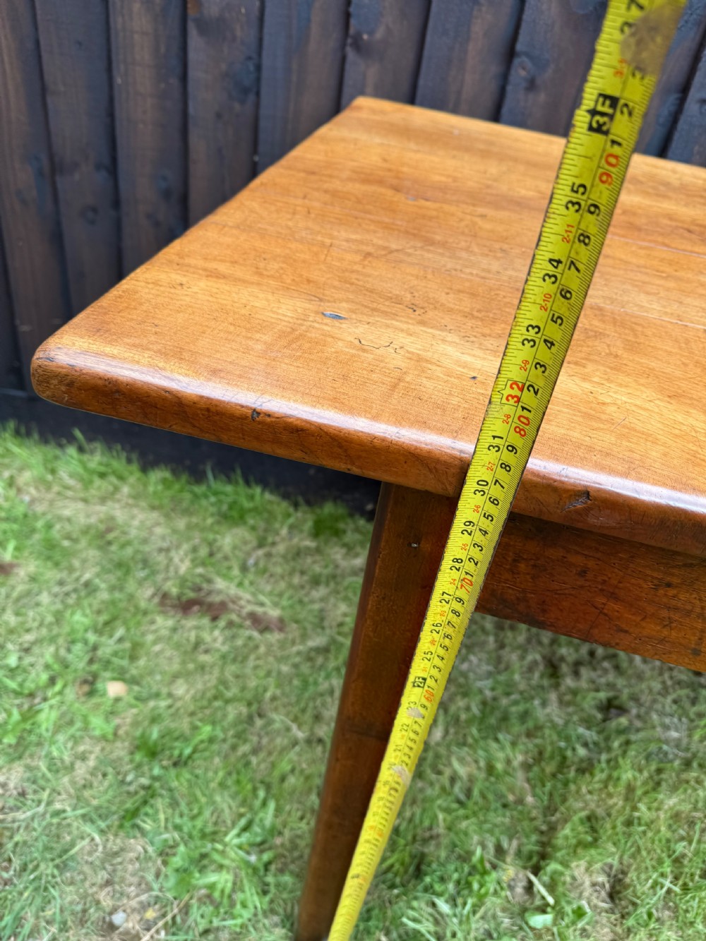 Mid 19th century cherrywood farmhouse table  View XI