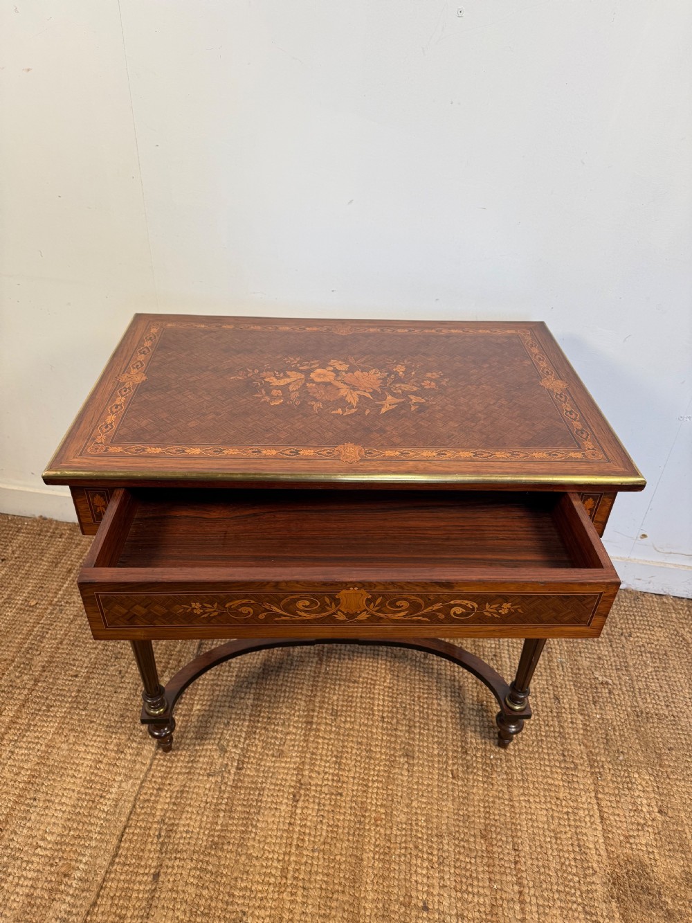 Napoleon III inlaid side table / lamp table  View VII
