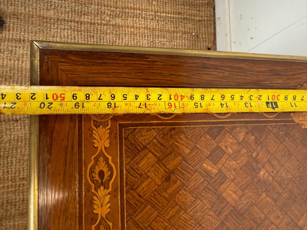 Napoleon III inlaid side table / lamp table  View XIV