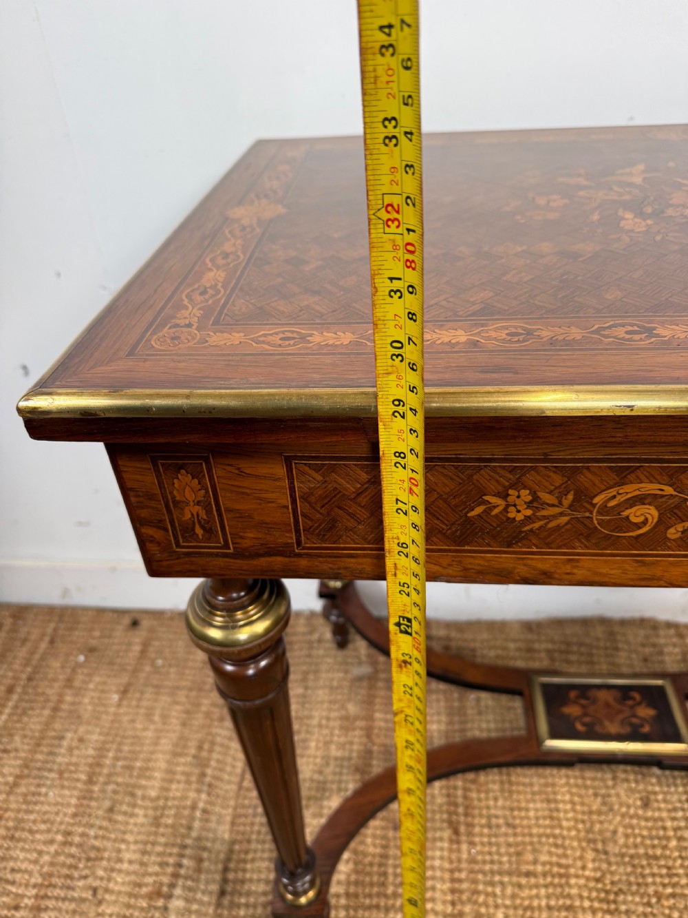 Napoleon III inlaid side table / lamp table  View XV