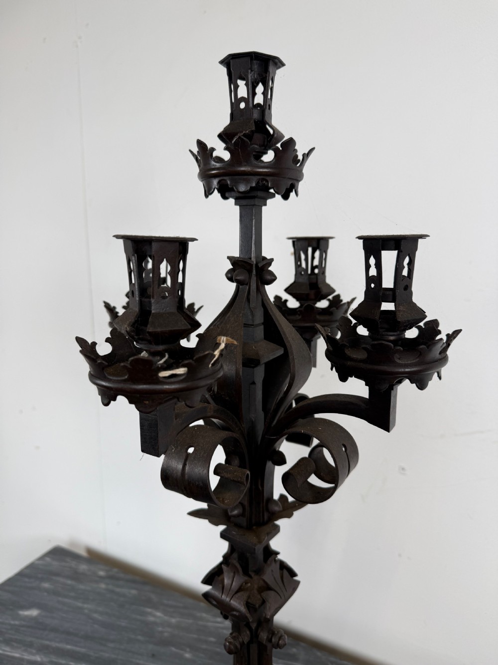 Large gothic style candelabra  View VI