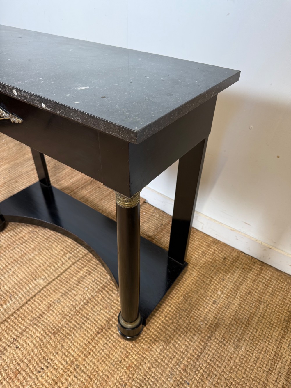 Ebonised console table in the empire style View II
