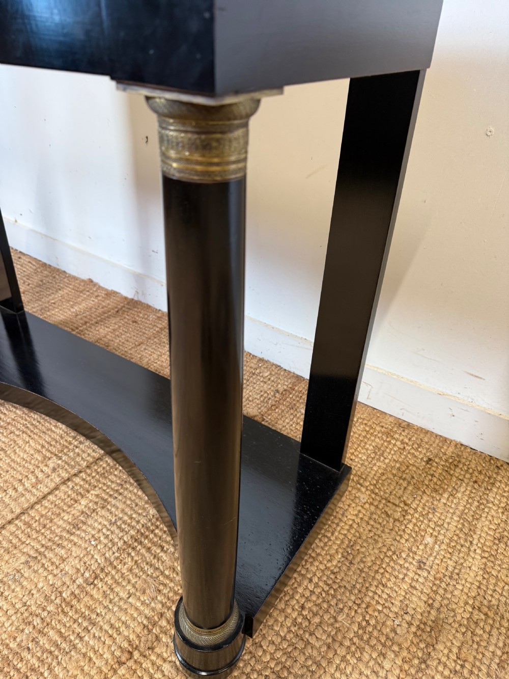 Ebonised console table in the empire style View III