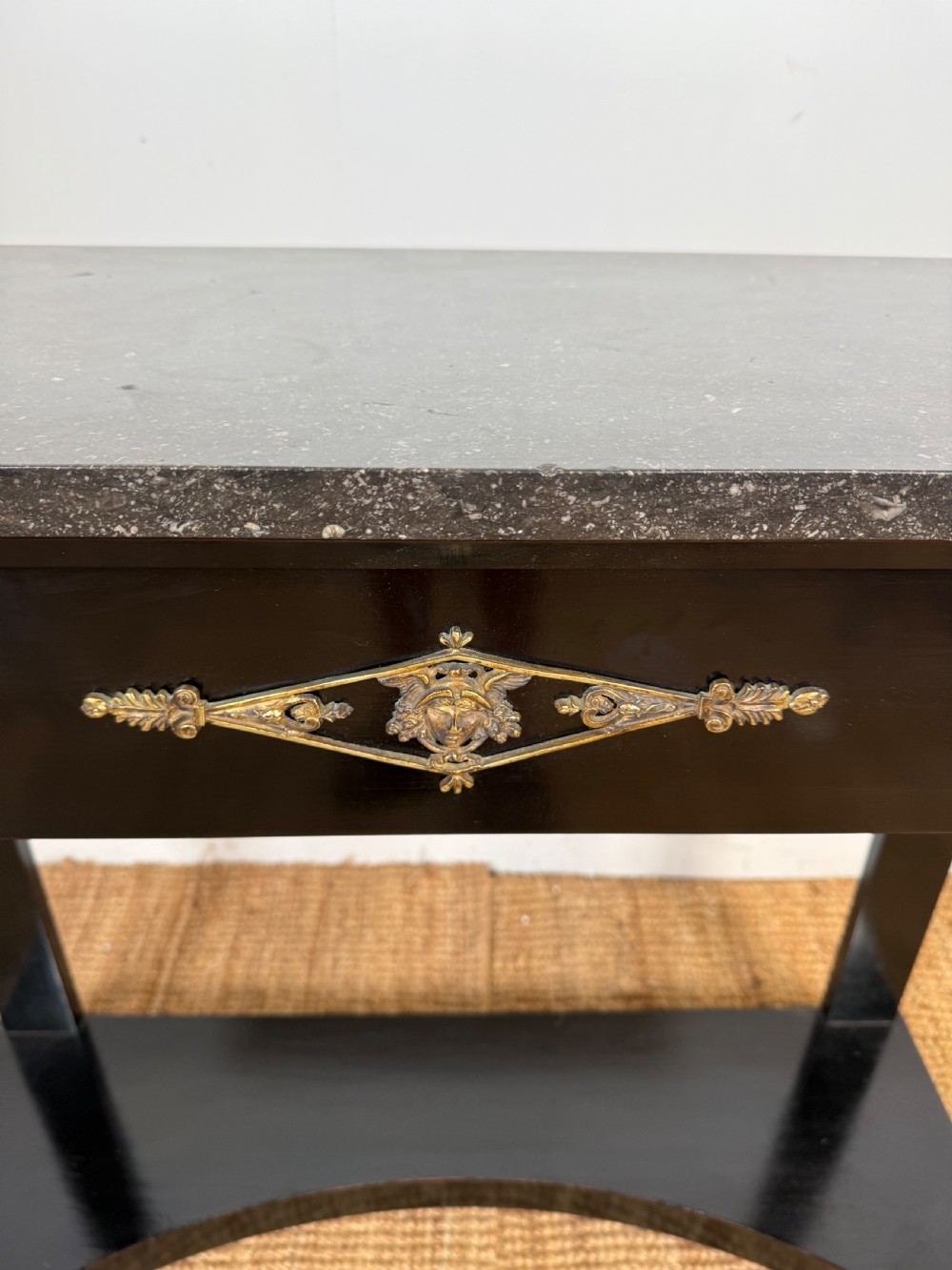 Ebonised console table in the empire style View V