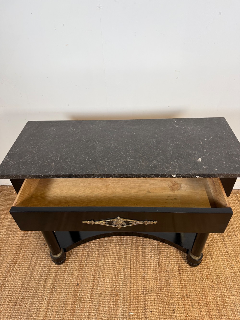 Ebonised console table in the empire style View VI
