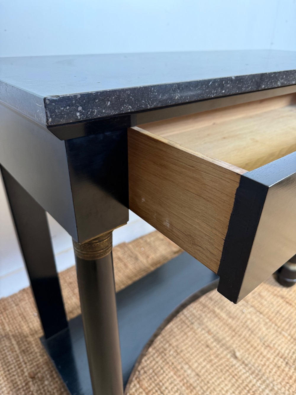 Ebonised console table in the empire style View VII