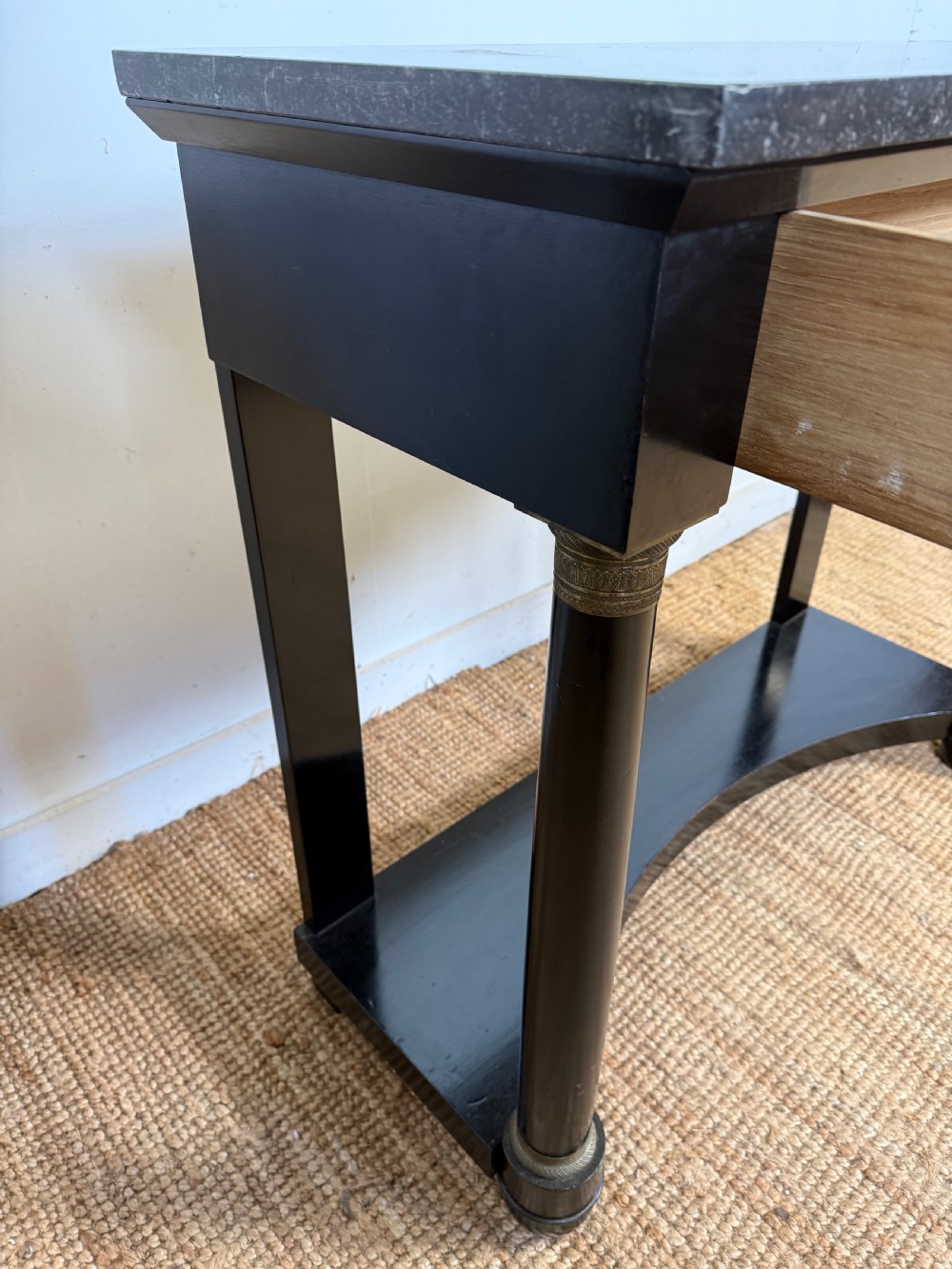 Ebonised console table in the empire style View VIII