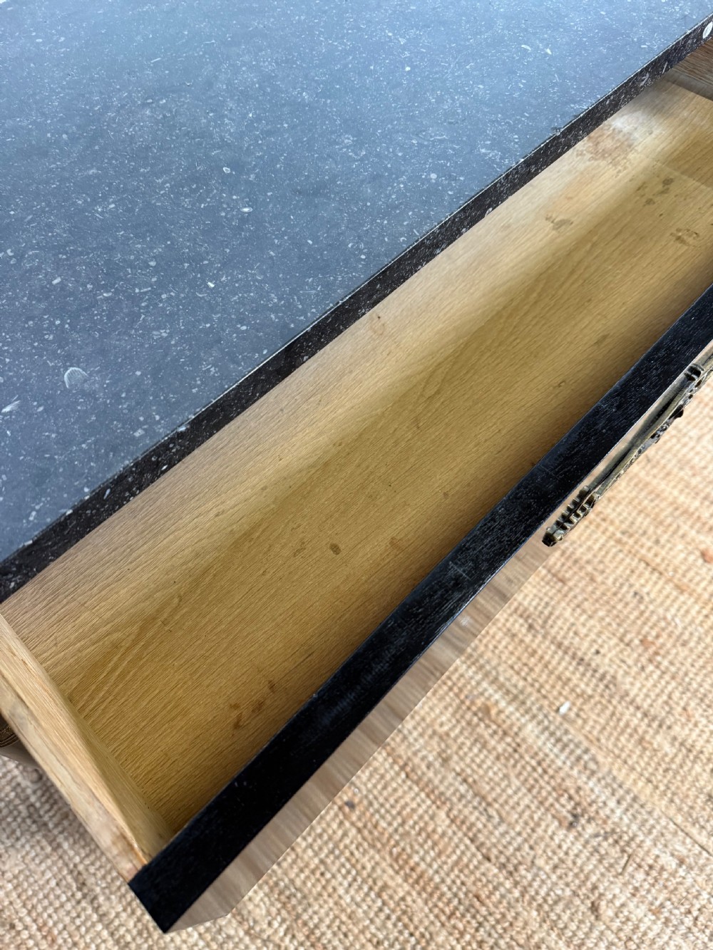 Ebonised console table in the empire style View IX
