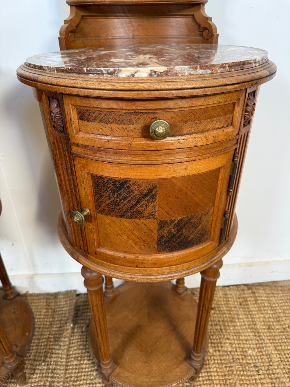 Pair of walnut bedside cabinets  View VIII