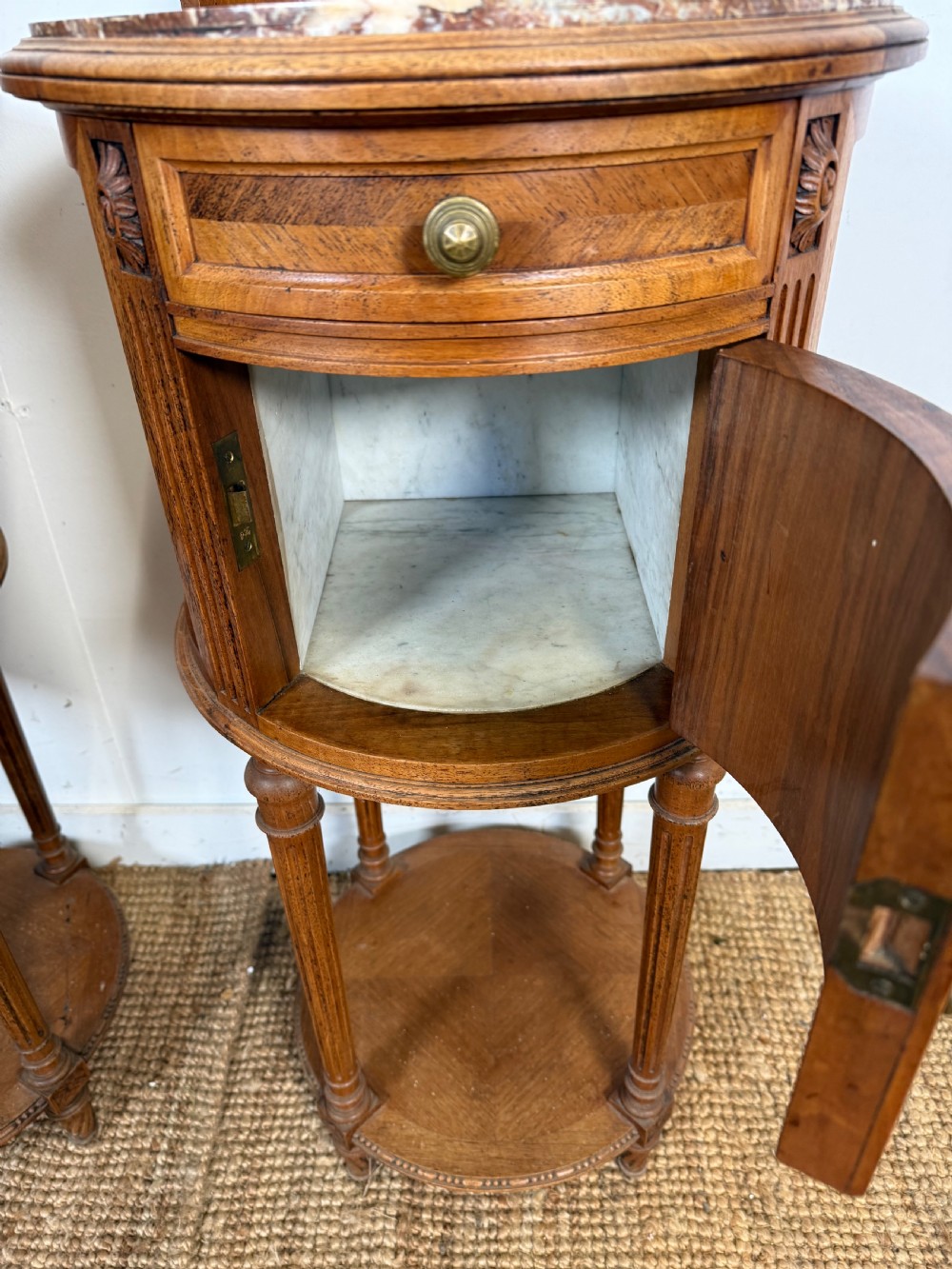 Pair of walnut bedside cabinets  View IX
