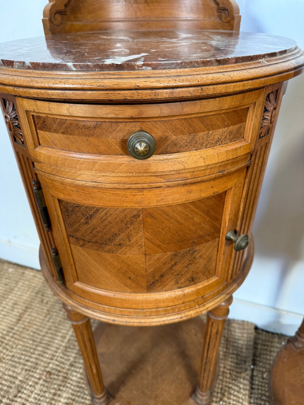 Pair of walnut bedside cabinets  View XII