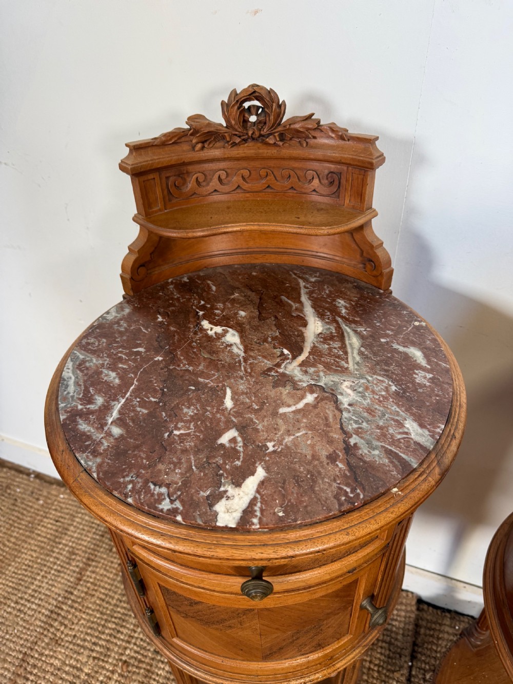 Pair of walnut bedside cabinets  View XIII