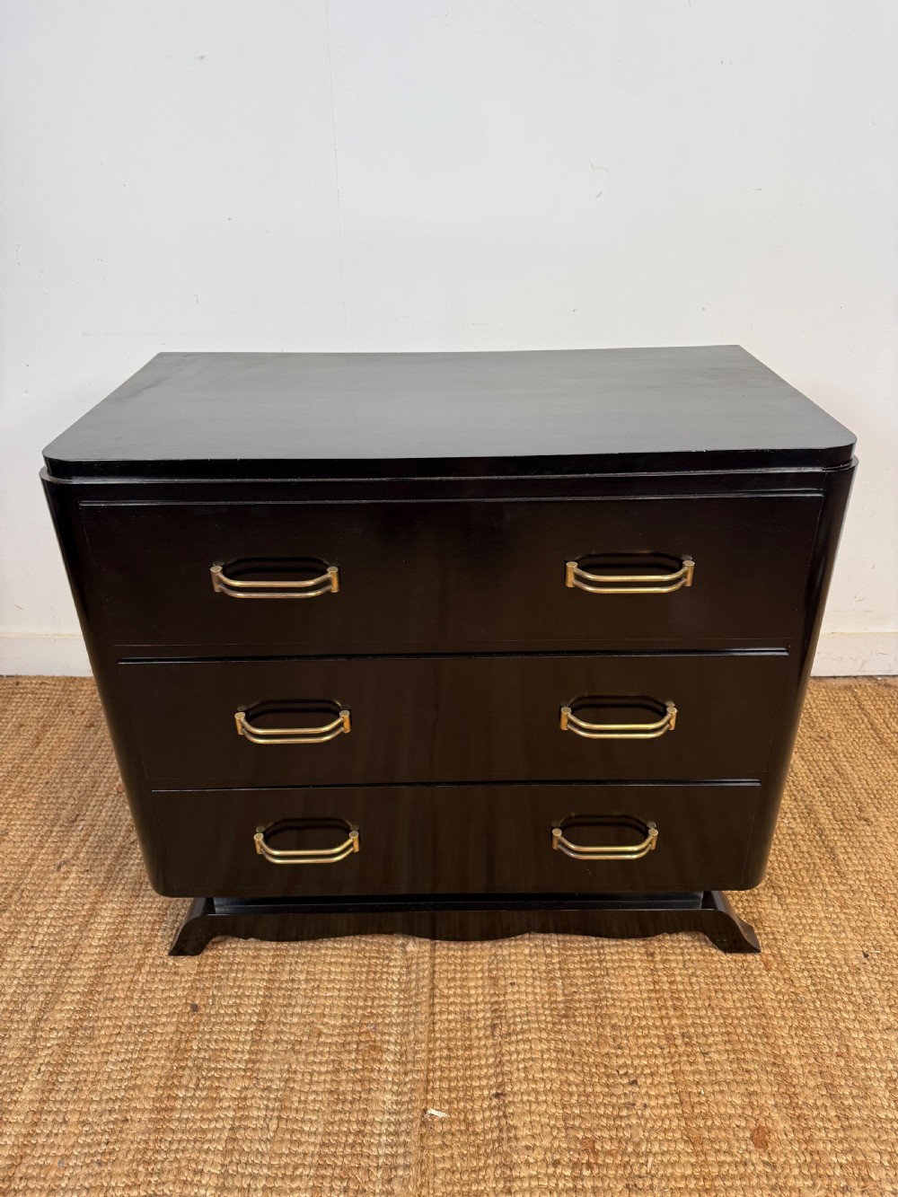 Art Deco Ebonised chest of drawers 