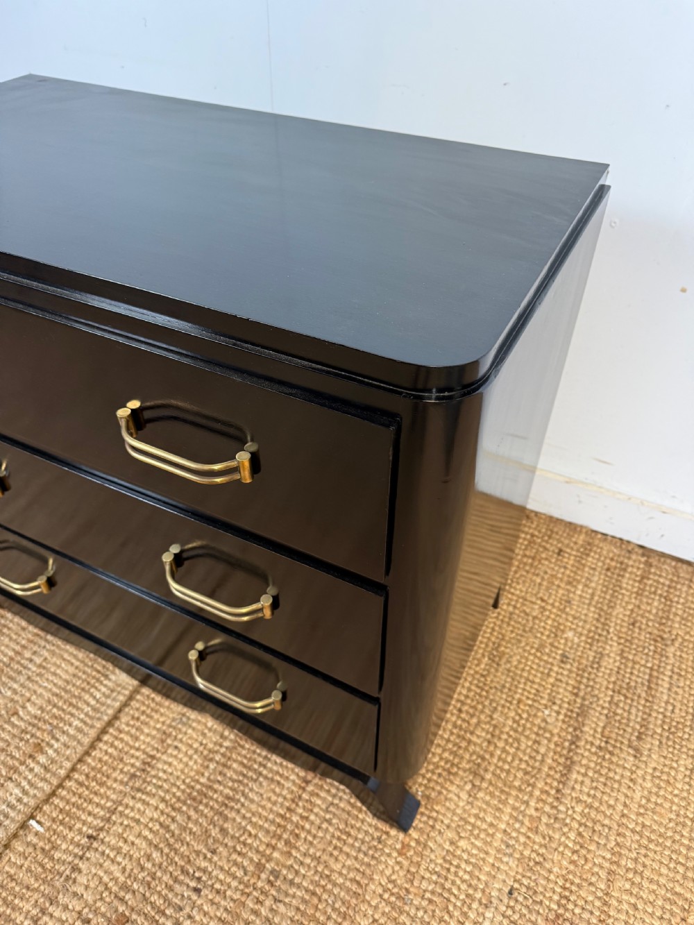 Art Deco Ebonised chest of drawers  View V
