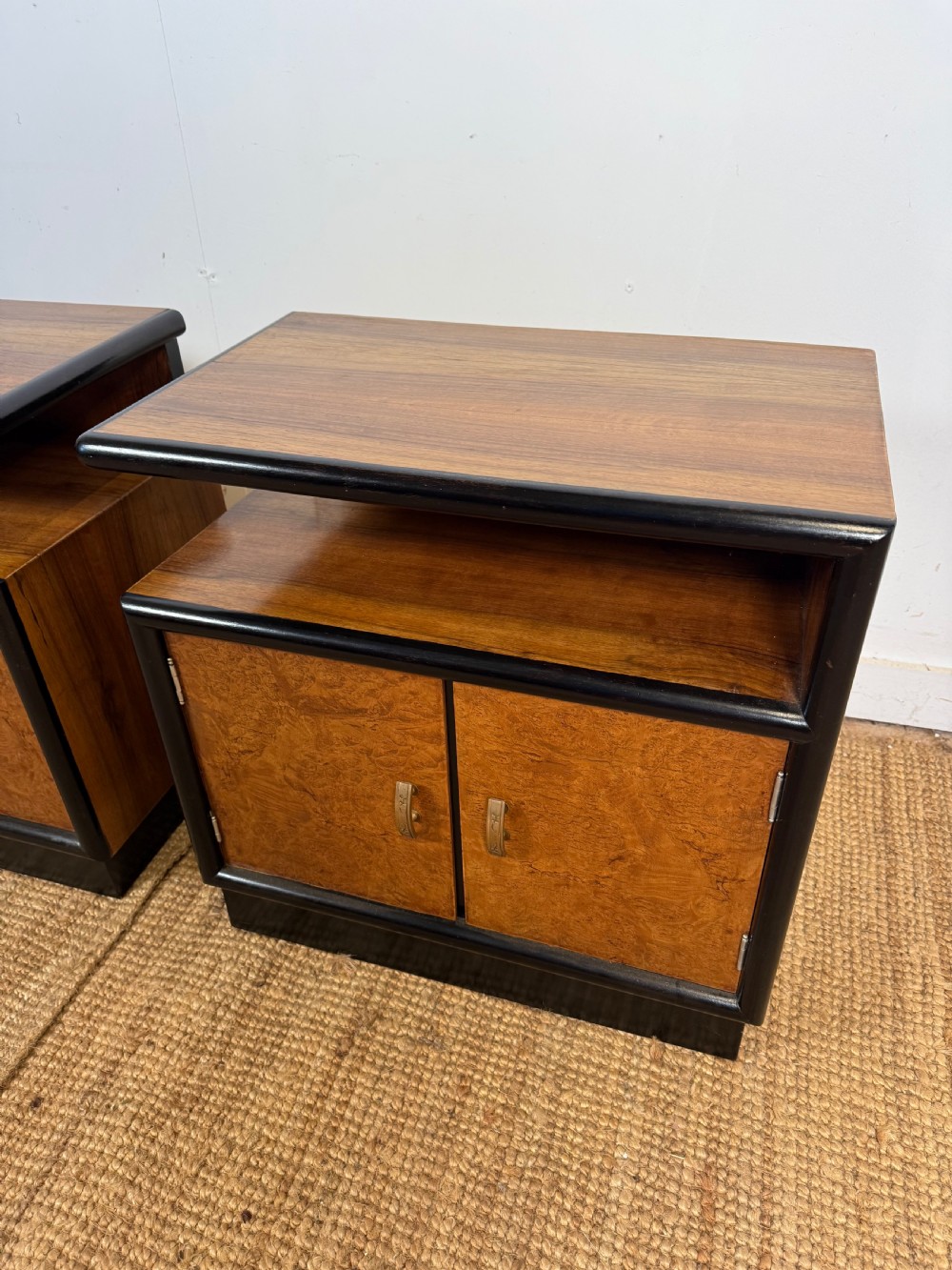 Pair of Walnut bedside cabinets  View II