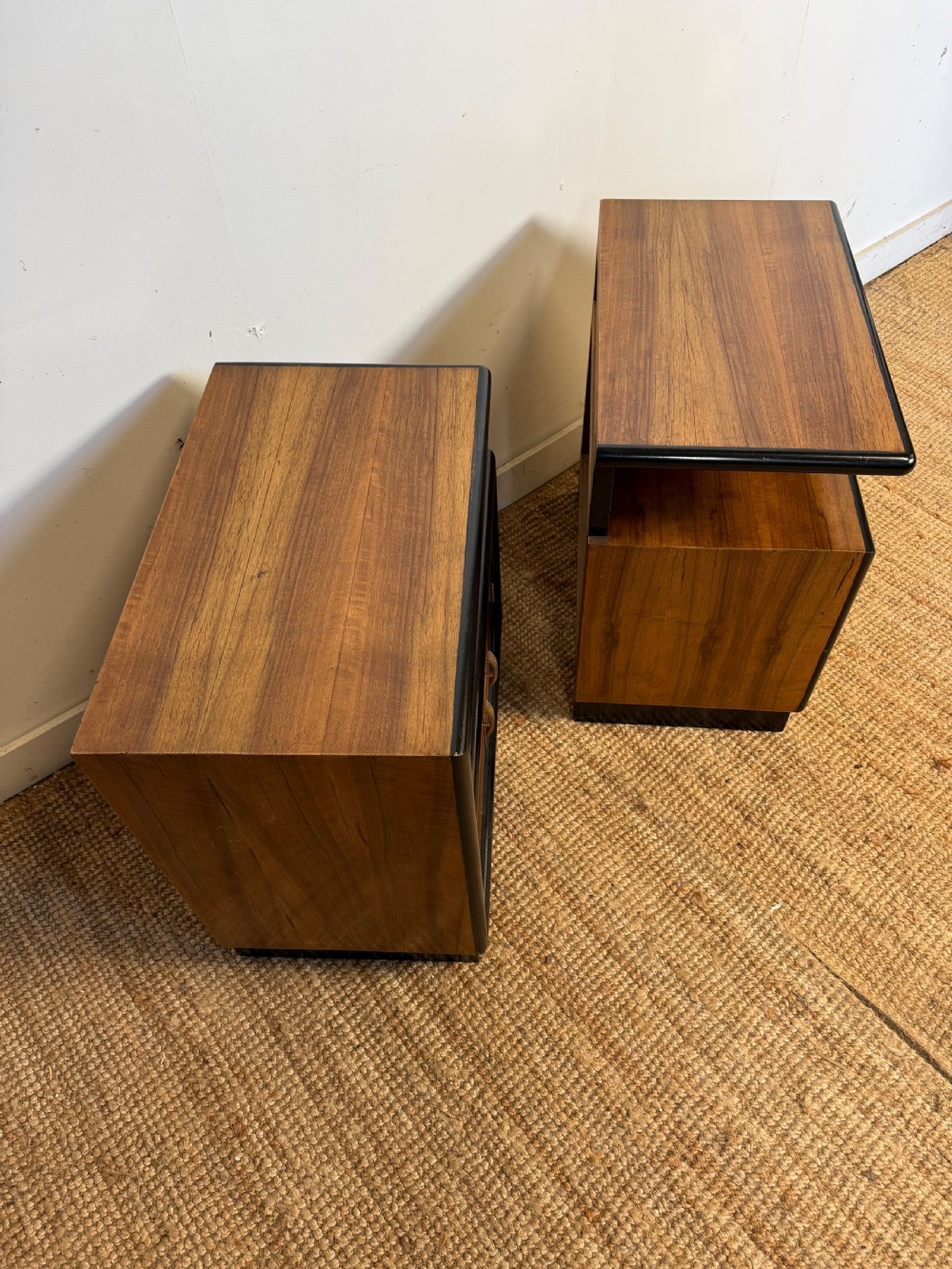 Pair of Walnut bedside cabinets  View III