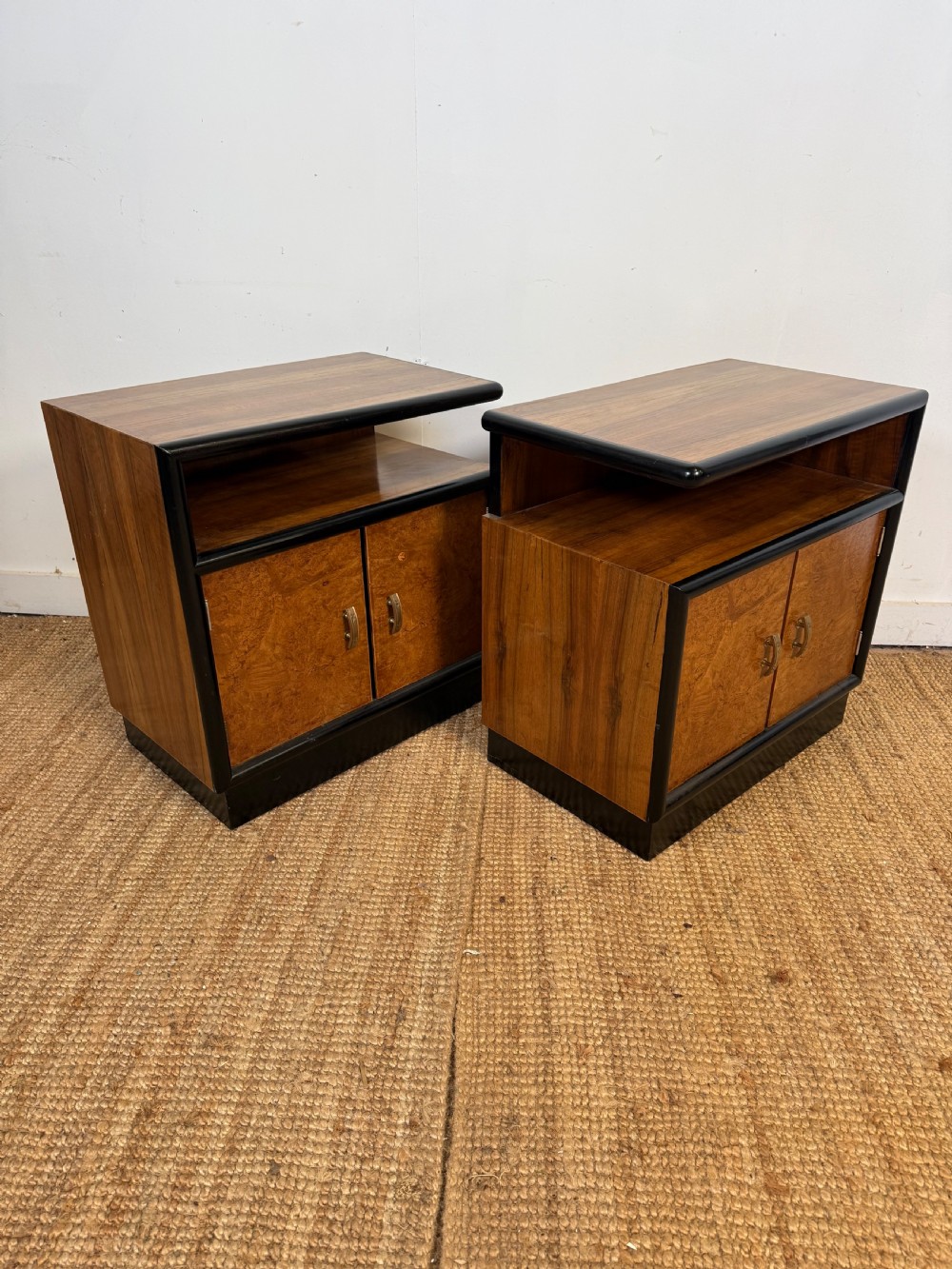 Pair of Walnut bedside cabinets  View V