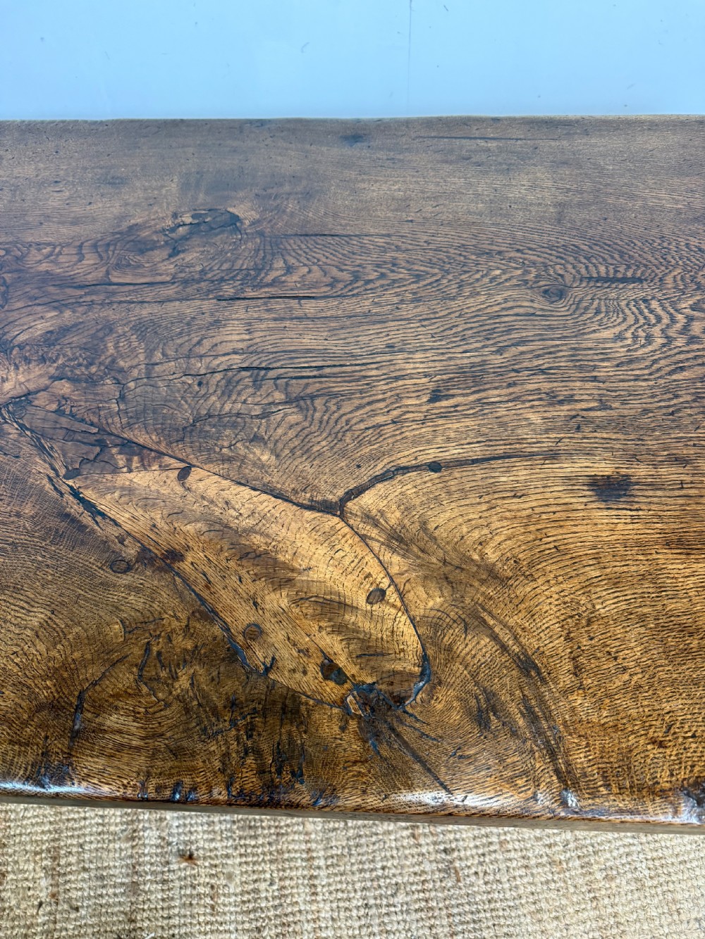 2 meter long oak refectory table  View VI