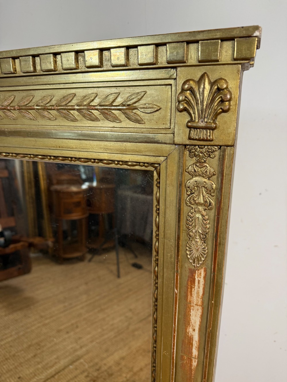LATE 19TH CENTURY FRENCH OVERMANTLE MIRROR View II