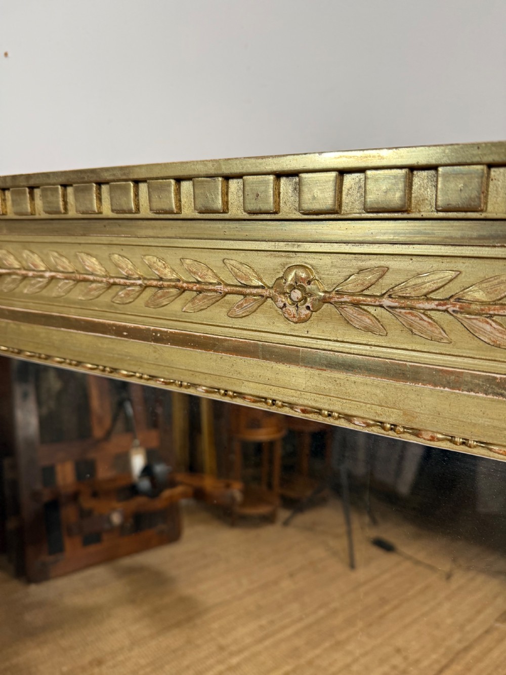 LATE 19TH CENTURY FRENCH OVERMANTLE MIRROR View IV