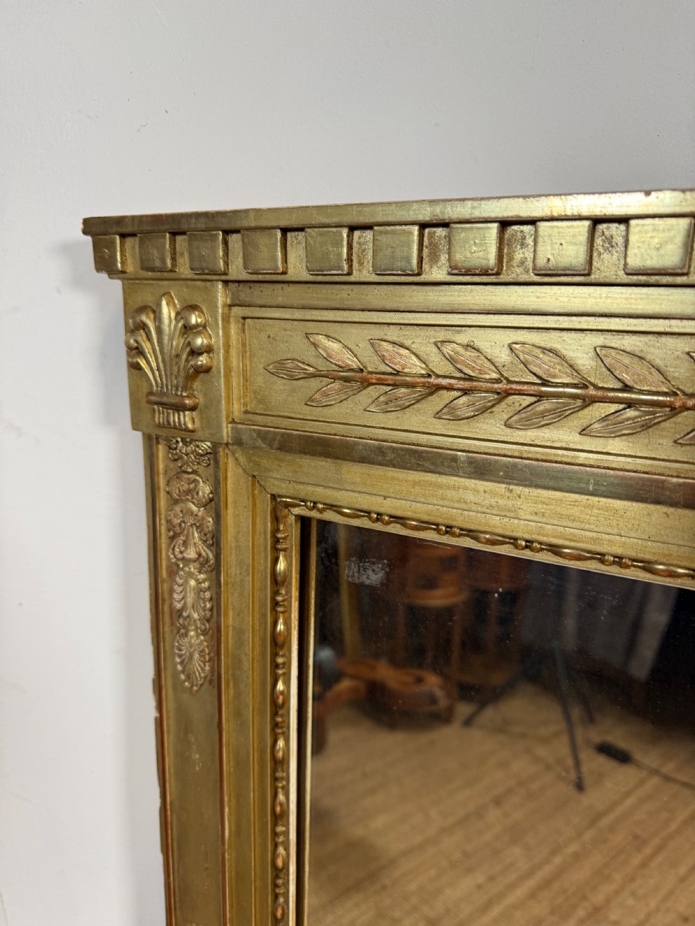 LATE 19TH CENTURY FRENCH OVERMANTLE MIRROR View V