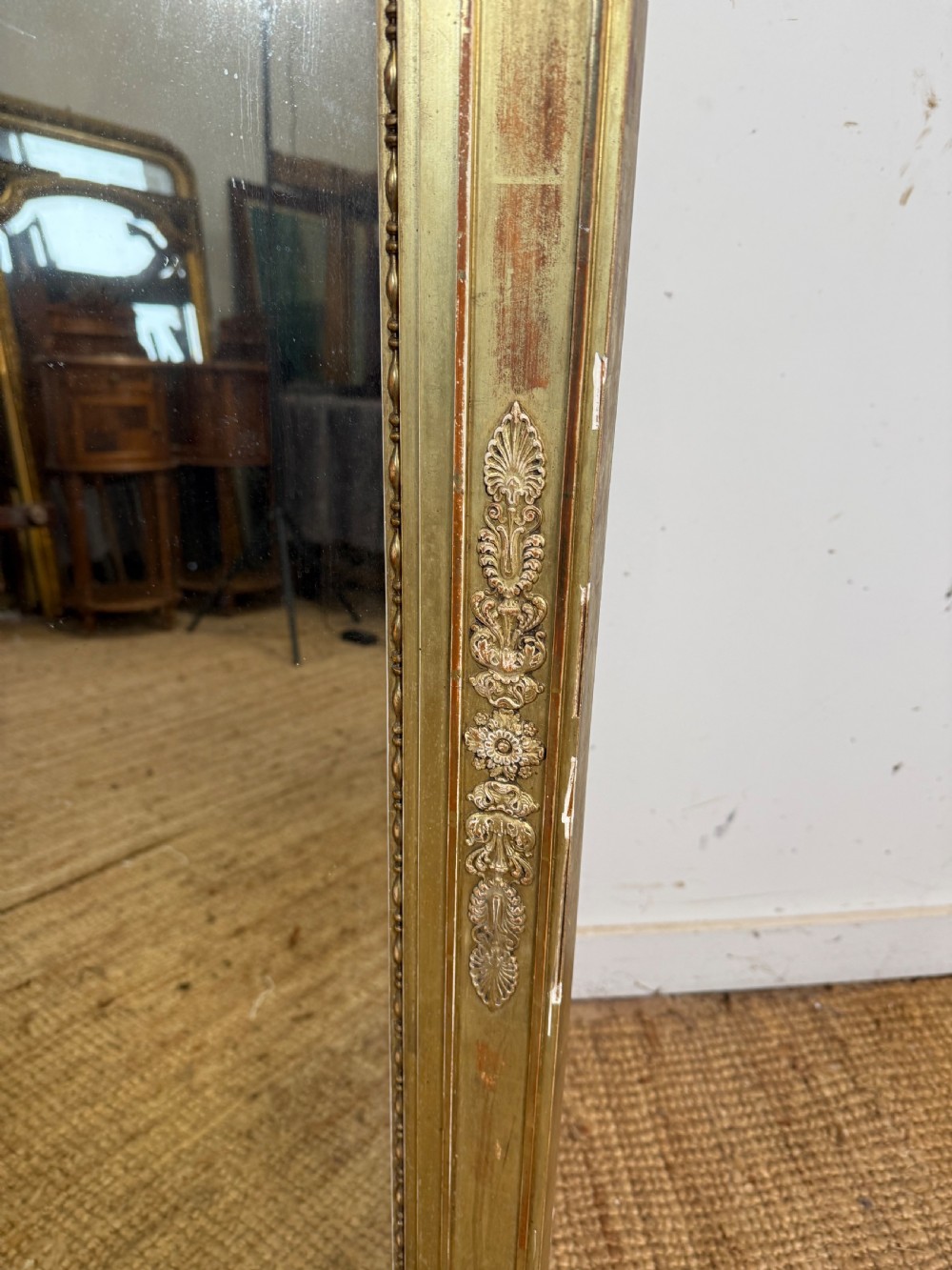 LATE 19TH CENTURY FRENCH OVERMANTLE MIRROR View VI