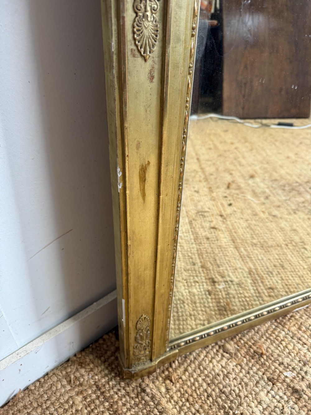 LATE 19TH CENTURY FRENCH OVERMANTLE MIRROR View VIII