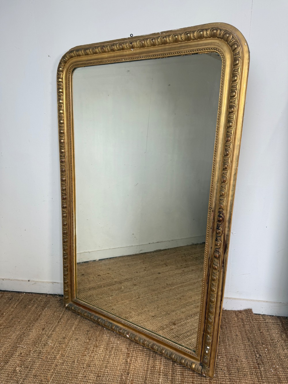 Large arched topped Gilt mirror
