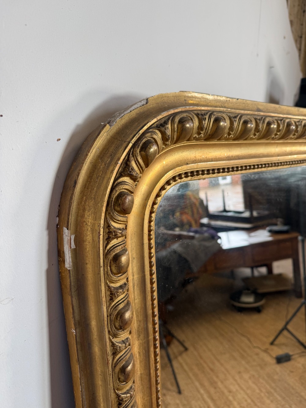 Large arched topped Gilt mirror View IV