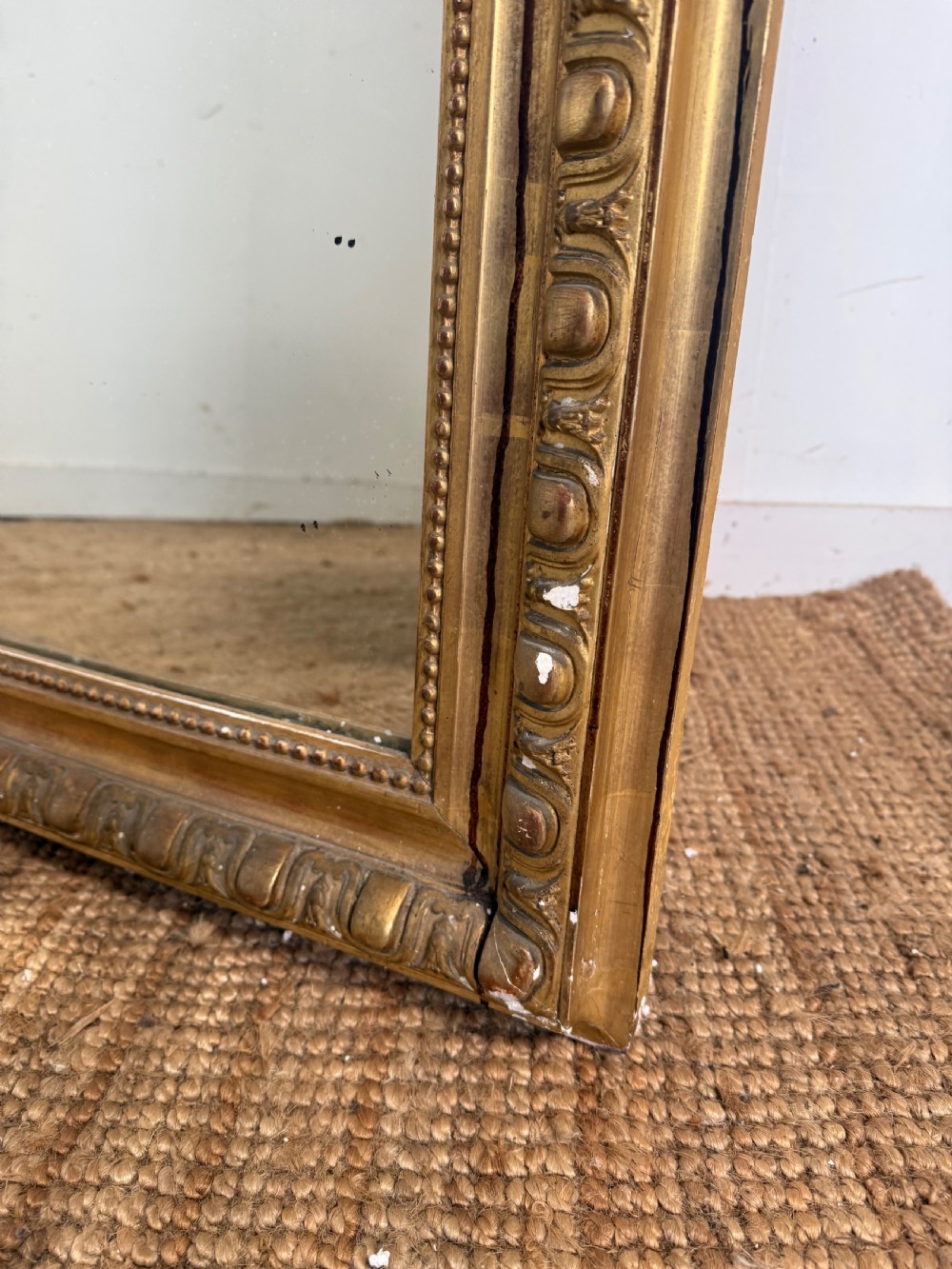 Large arched topped Gilt mirror View IX