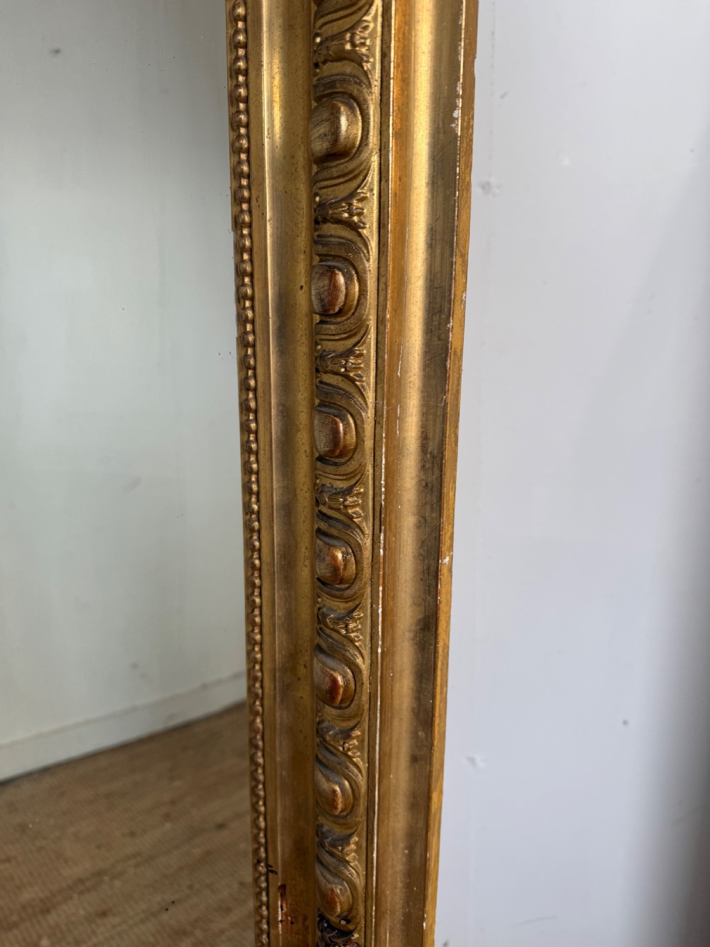 Large arched topped Gilt mirror View XII
