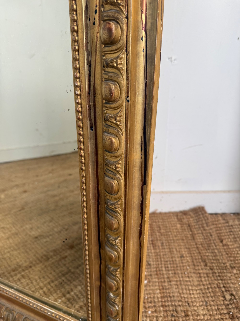 Large arched topped Gilt mirror View XIII