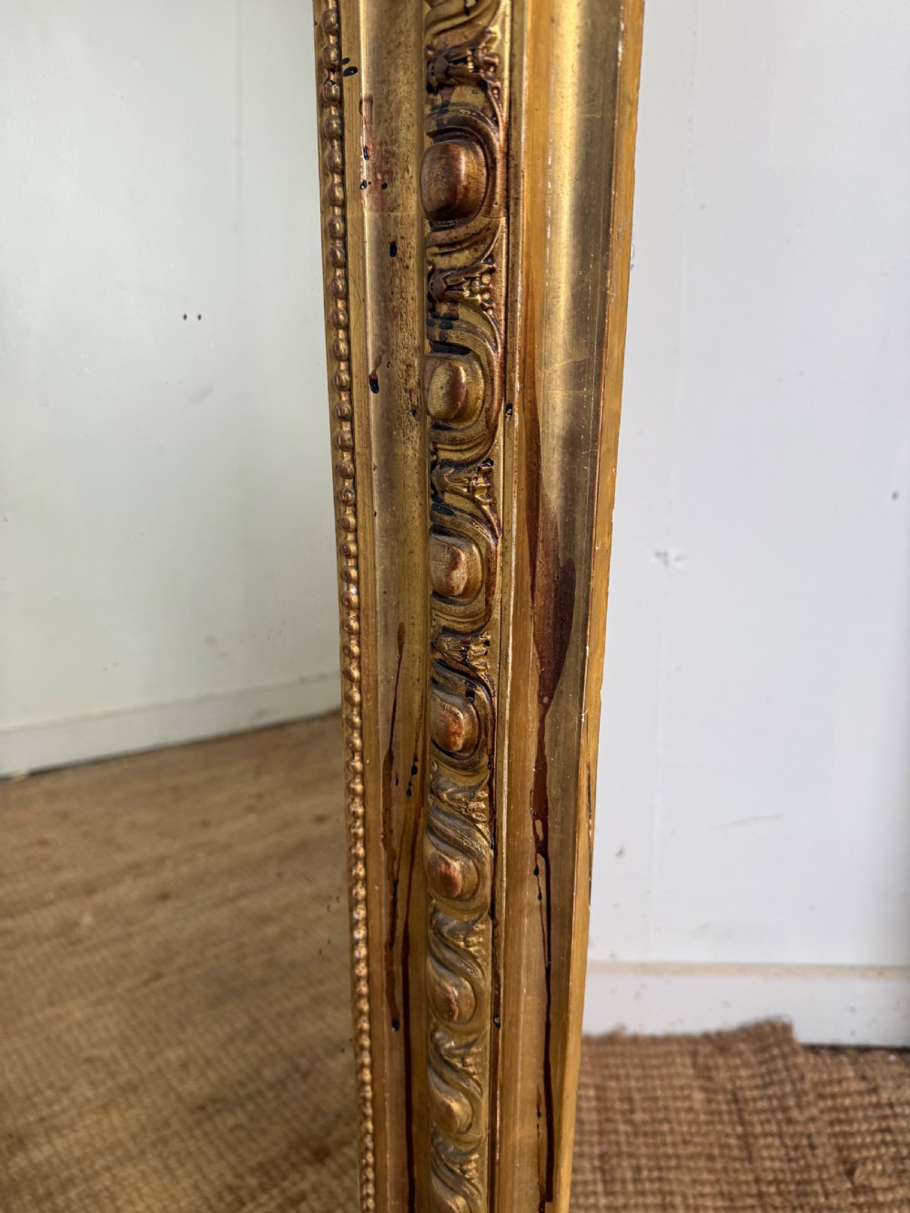 Large arched topped Gilt mirror View XIV