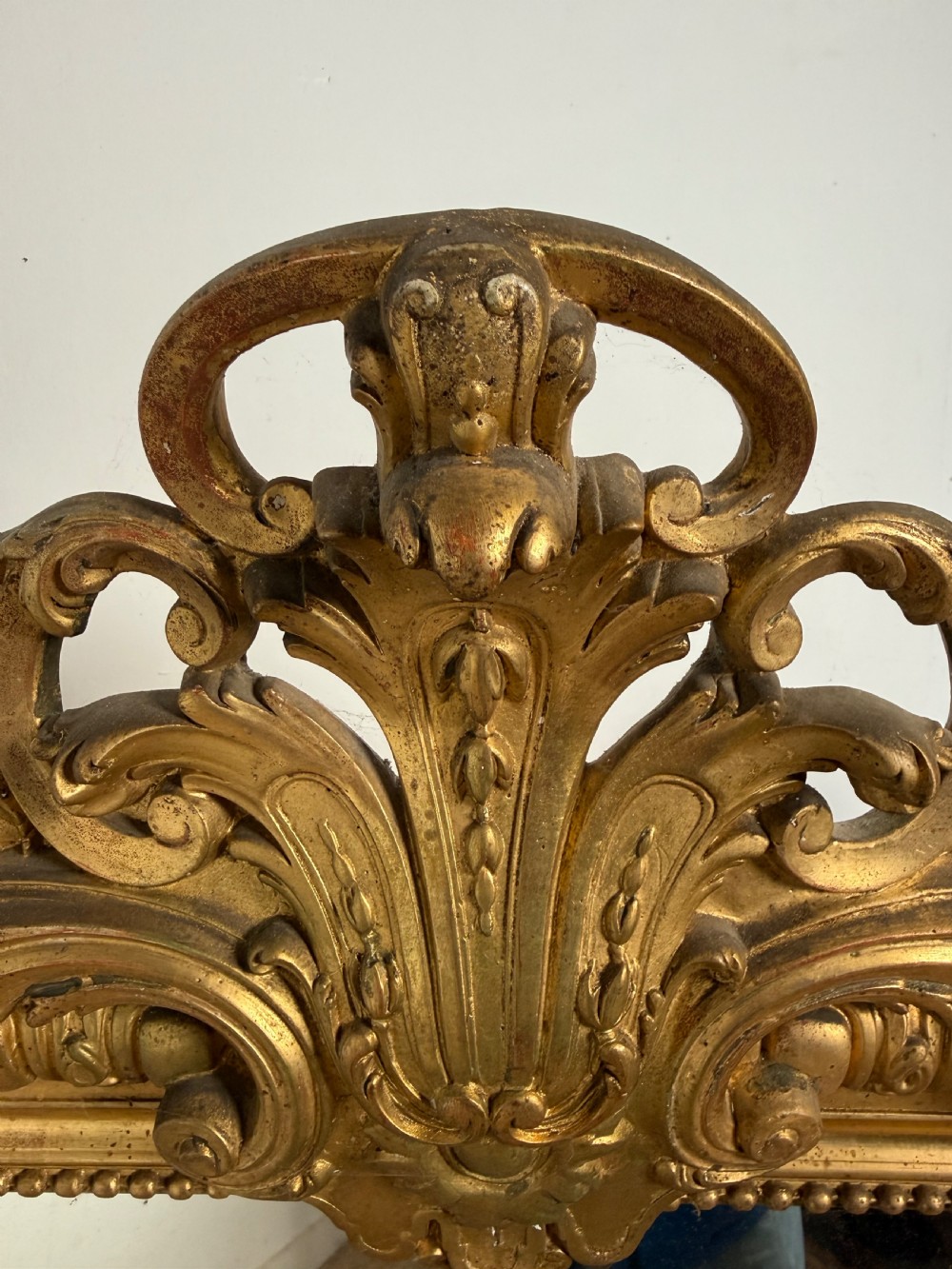 Decorative 19th French gilt mirror View III