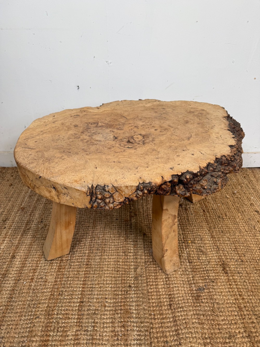 Art Deco burr elm coffee table 