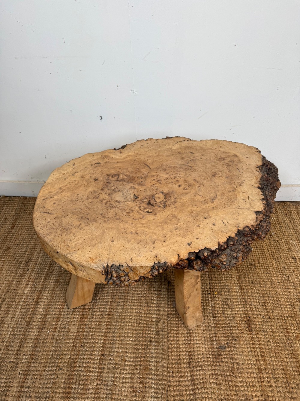 Art Deco burr elm coffee table  View II