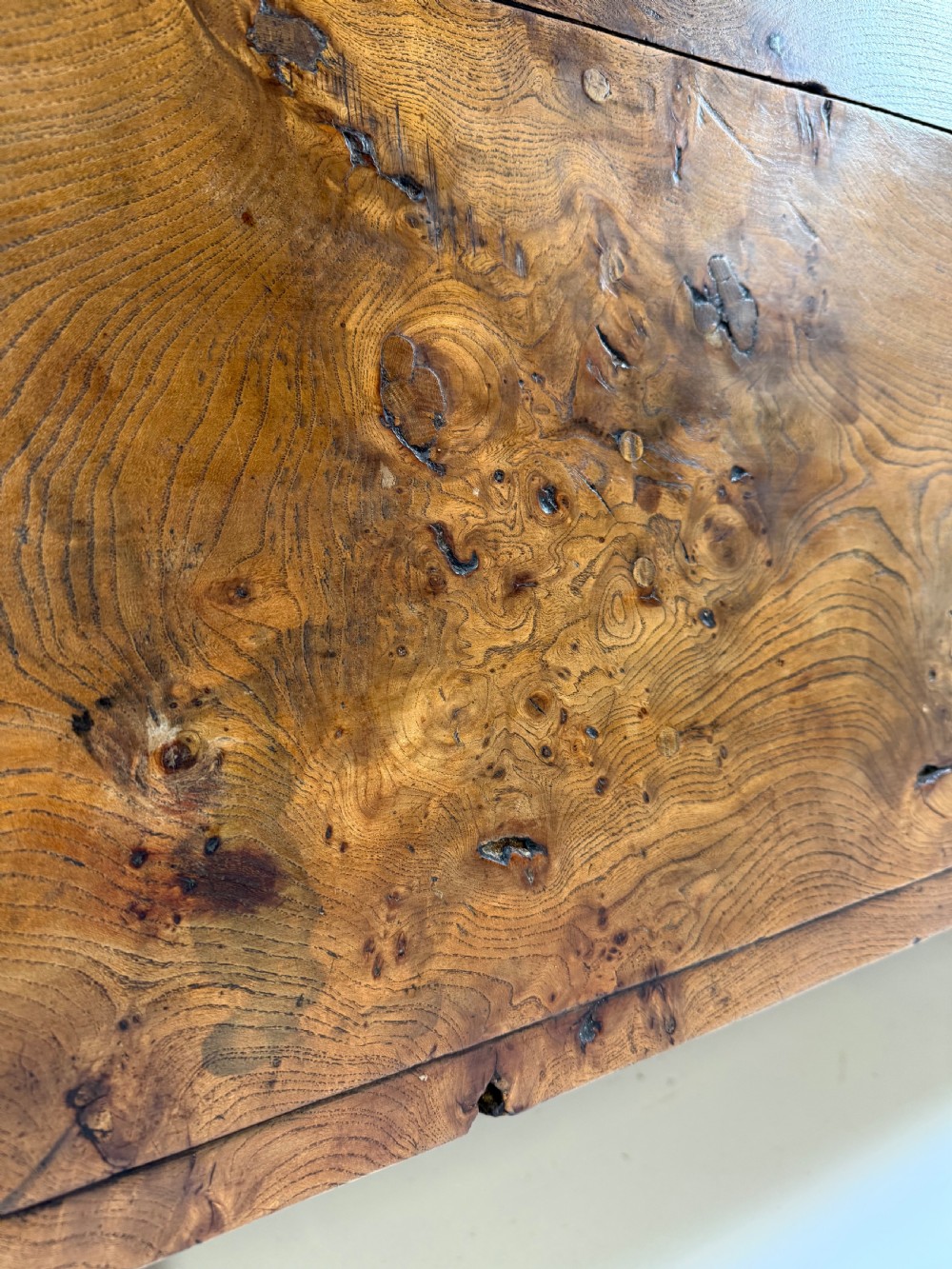 Early 20th century elm Farmhouse table  View XIV
