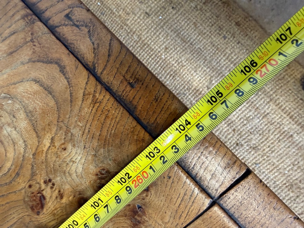 Early 20th century elm Farmhouse table  View XV