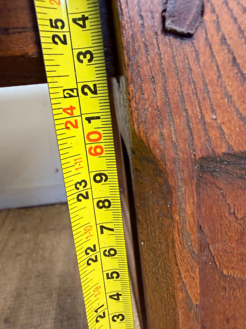Early 20th century elm Farmhouse table  View XIX