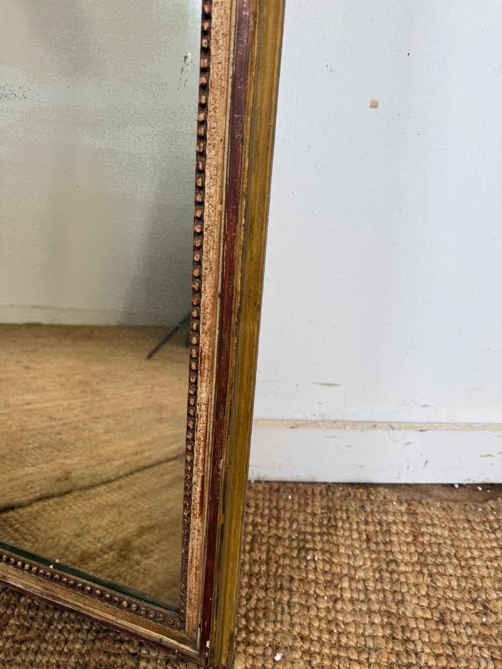 Antique Painted and gilded wall mirror  View III
